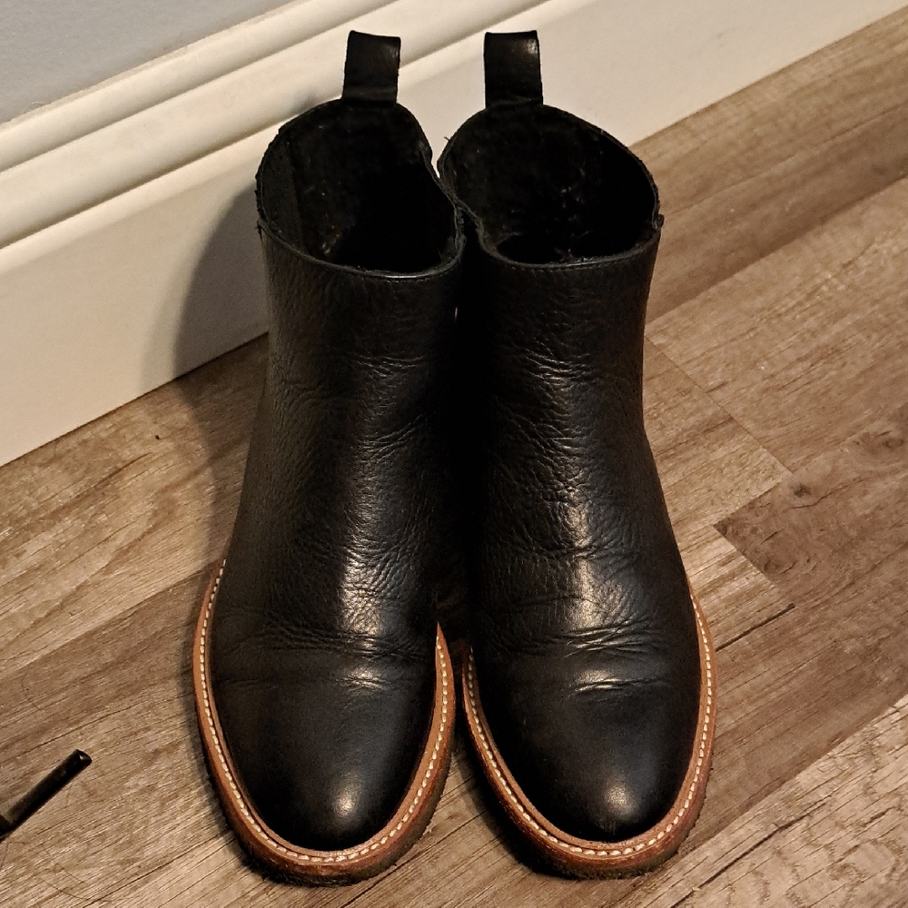 Botkier Black Leather Chelsea Ankle Boots